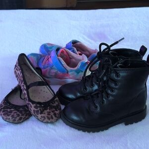 Black Boots, Leopard Flats, and Colorful Sneakers